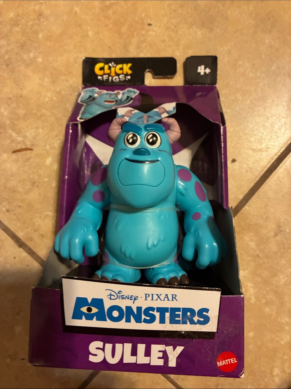 Mattel Monsters Sulley Figure - Blue with Purple Spots